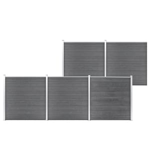 Clôture de jardin WPC 872x186 cm Gris