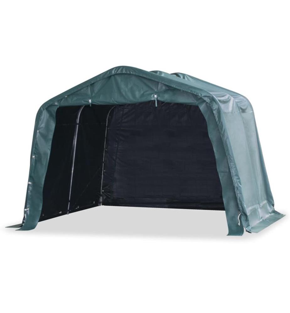 Weidezelt PVC 550 g/m² 3,3×3,2 m Dunkelgrün