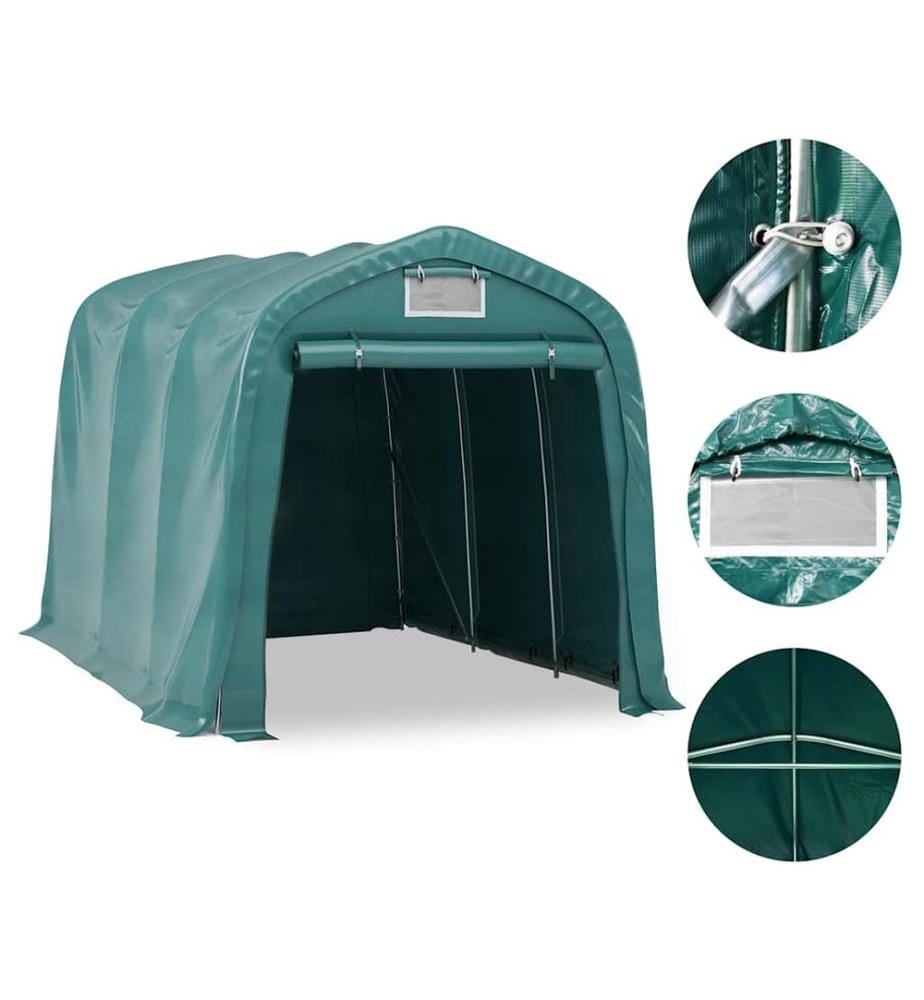 Garagenzelt PVC 2,4x3,6 m Grün