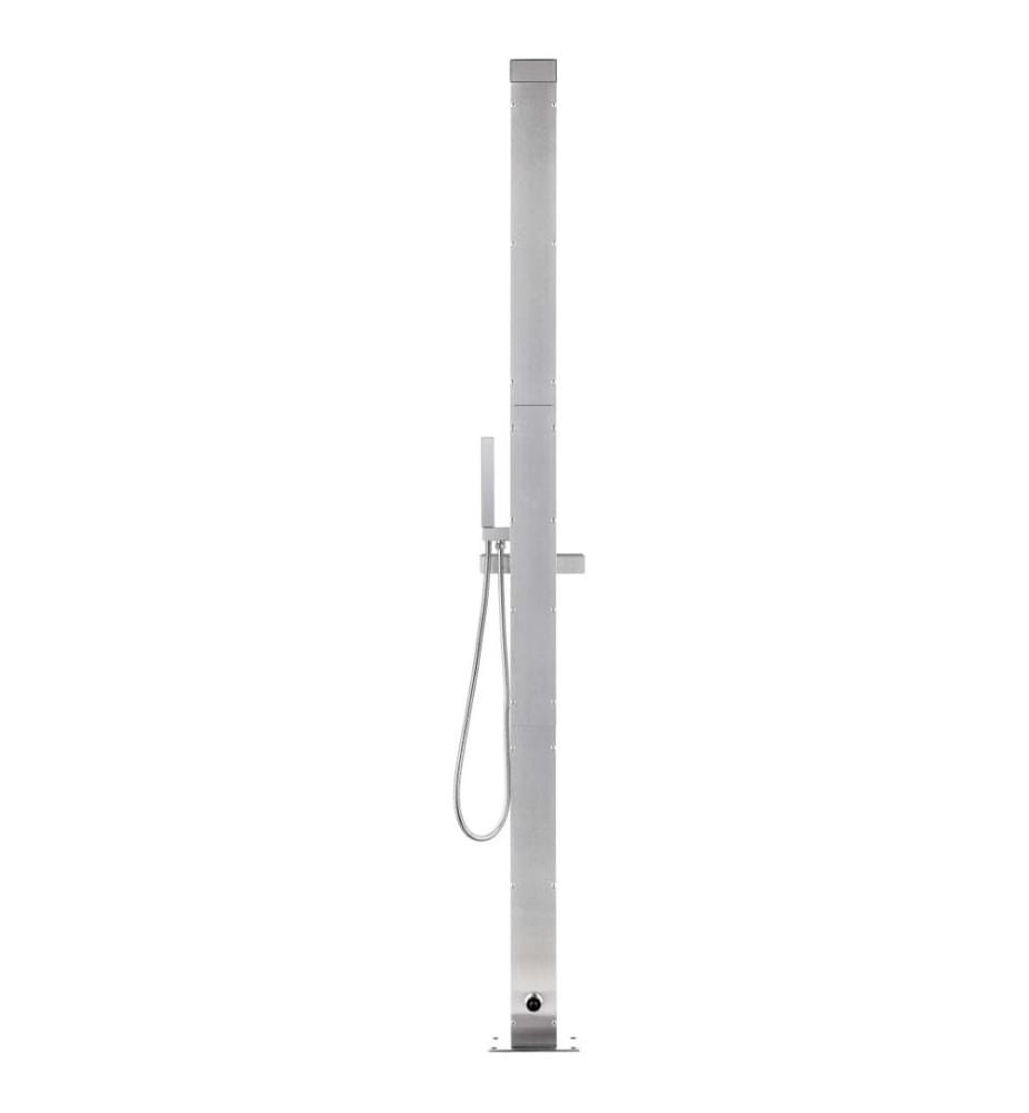 Douche de jardin 220 cm Acier inoxydable