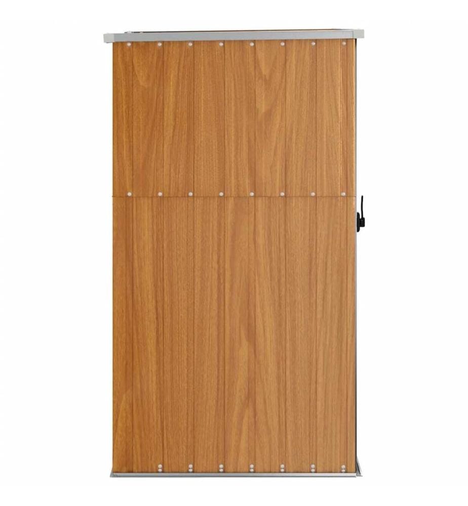 Gerätehaus Braun 88x89x161 cm Verzinkter Stahl