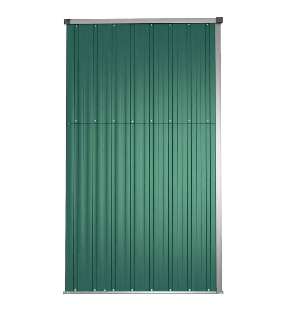 Gerätehaus Grün 161x89x161 cm Verzinkter Stahl