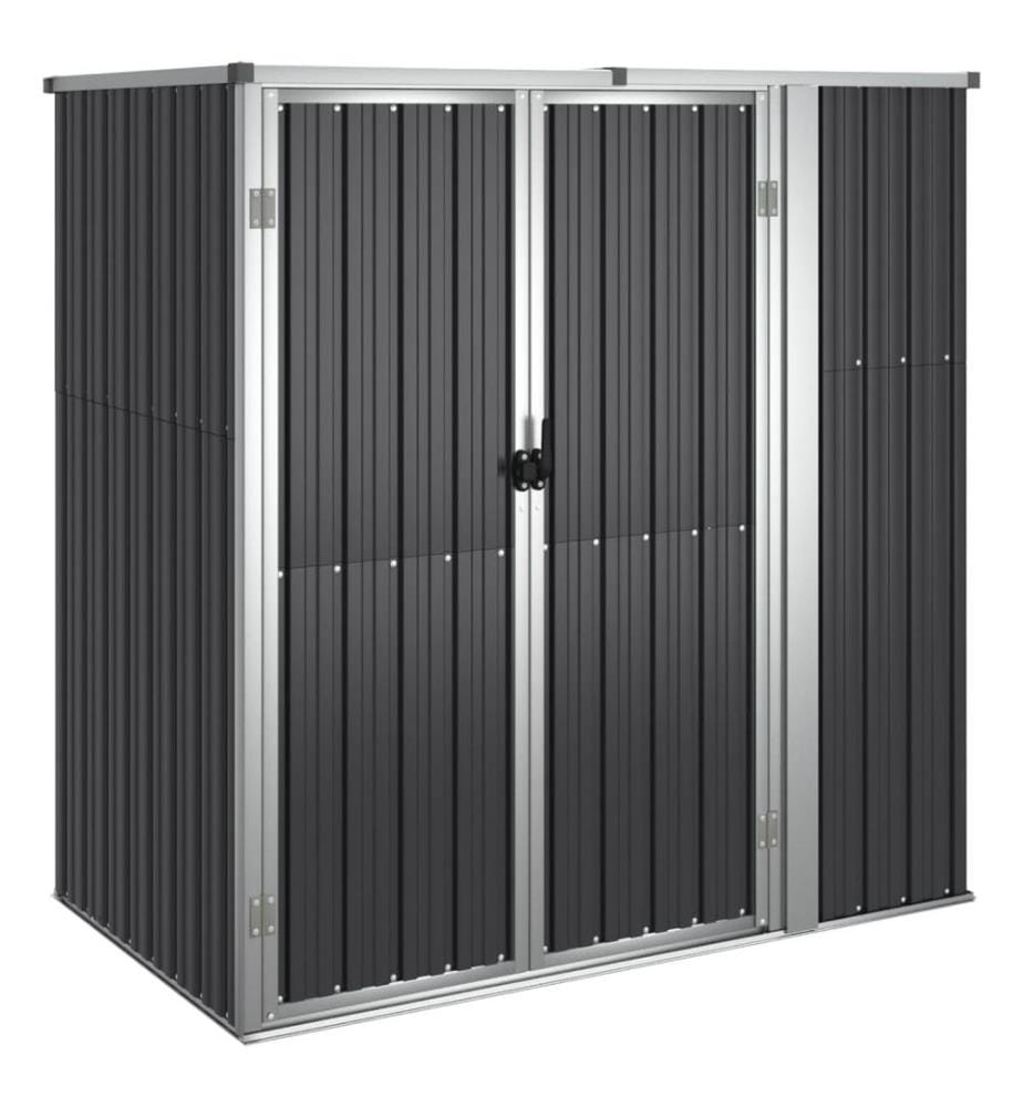 Gerätehaus Anthrazit 161x89x161 cm Verzinkter Stahl