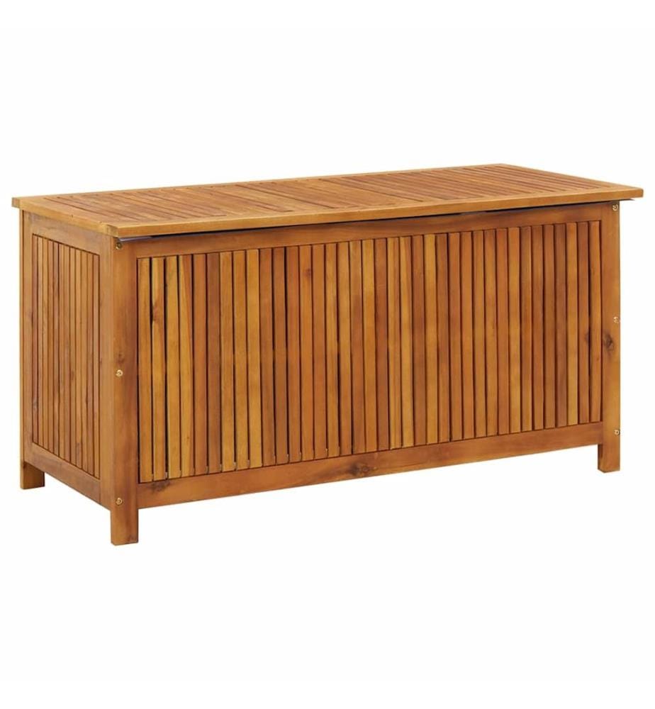 Boîte de rangement de jardin 113x50x58 cm Bois d'acacia solide
