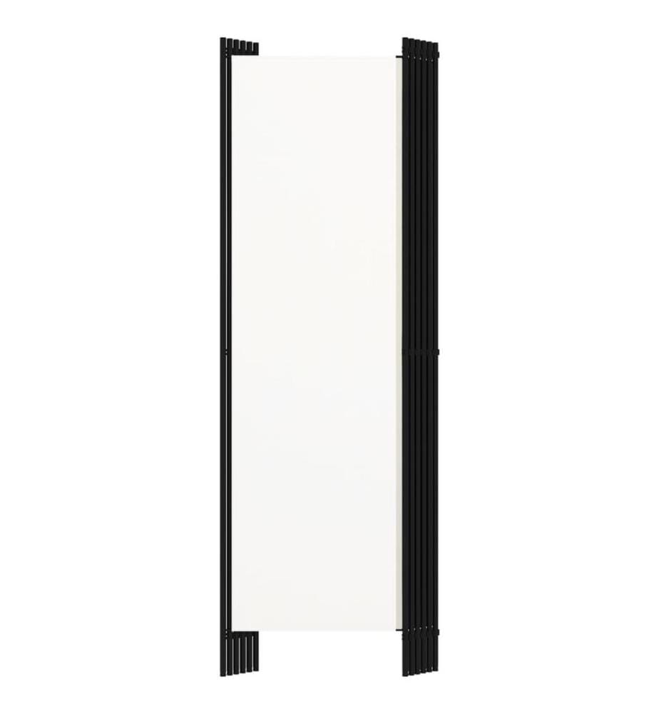 6-tlg. Raumteiler Weiss 300x180 cm
