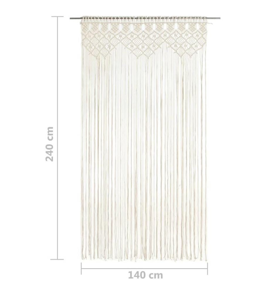 Makramee Vorhang 140x240 cm Baumwolle