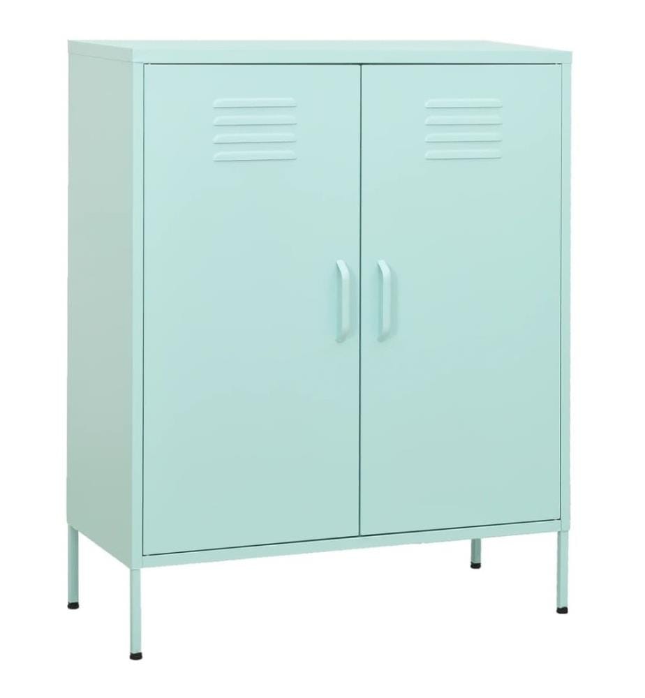 Lagerschrank Minzgrün 80x35x101,5 cm Stahl