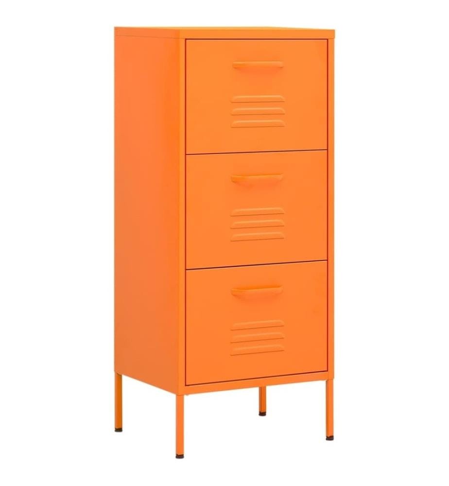Lagerschrank Orange 42,5x35x101,5 cm Stahl