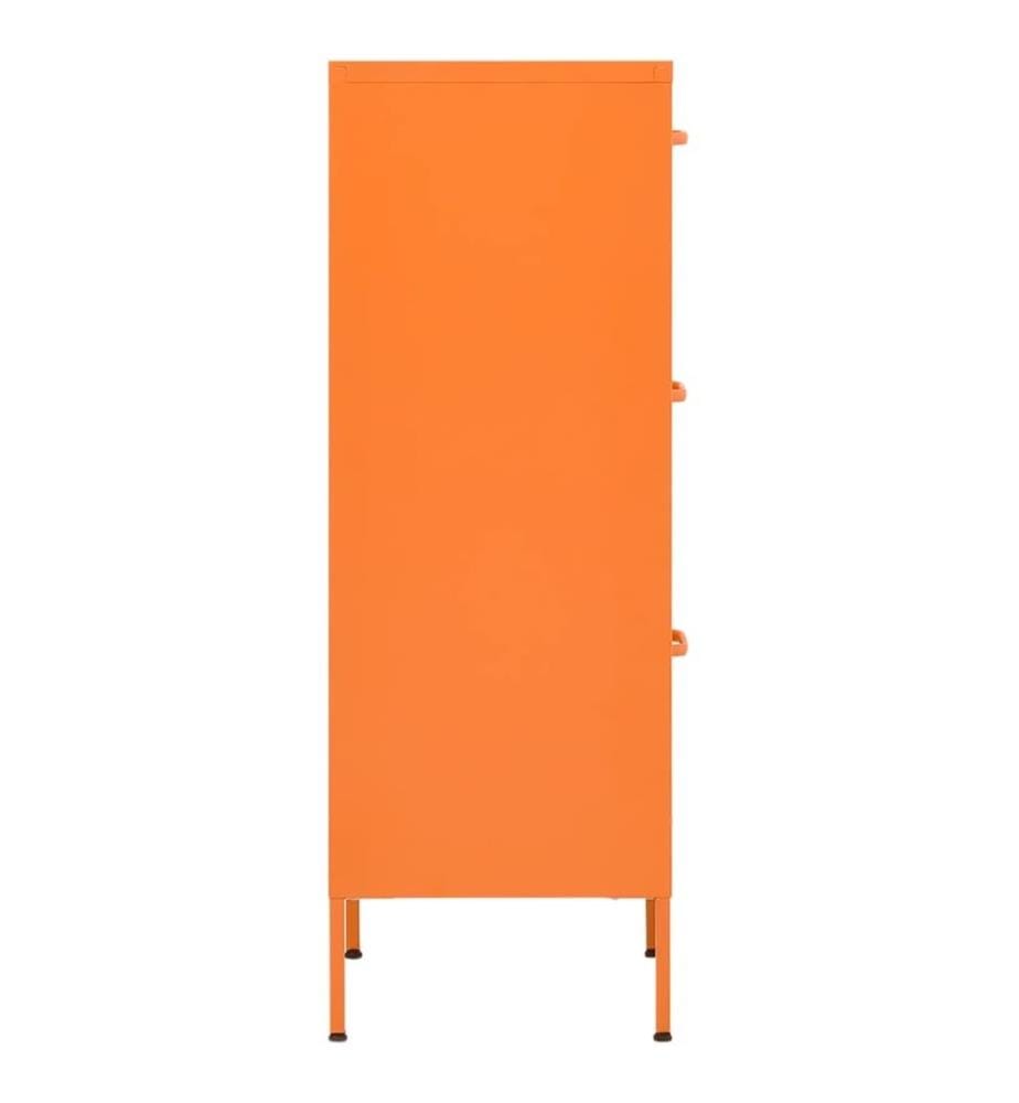 Lagerschrank Orange 42,5x35x101,5 cm Stahl