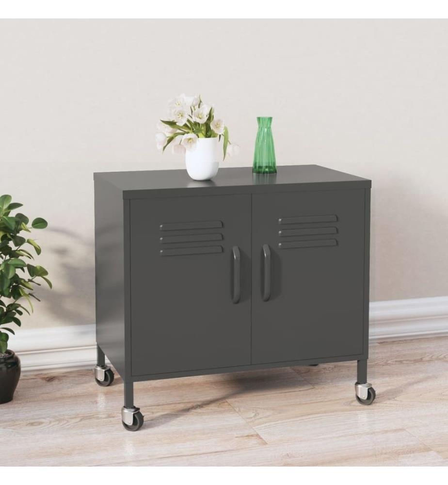 Lagerschrank Anthrazit 60x35x56 cm Stahl