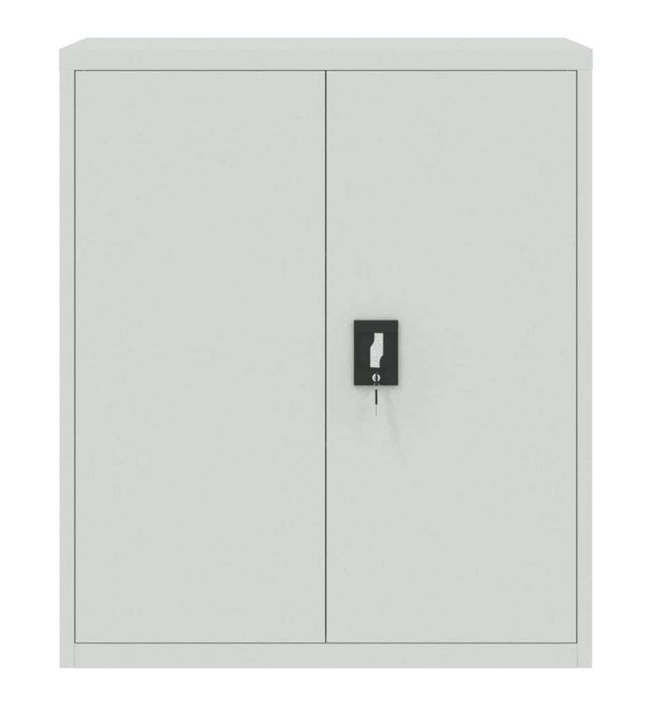 Aktenschrank Hellgrau 90x40x105 cm Stahl