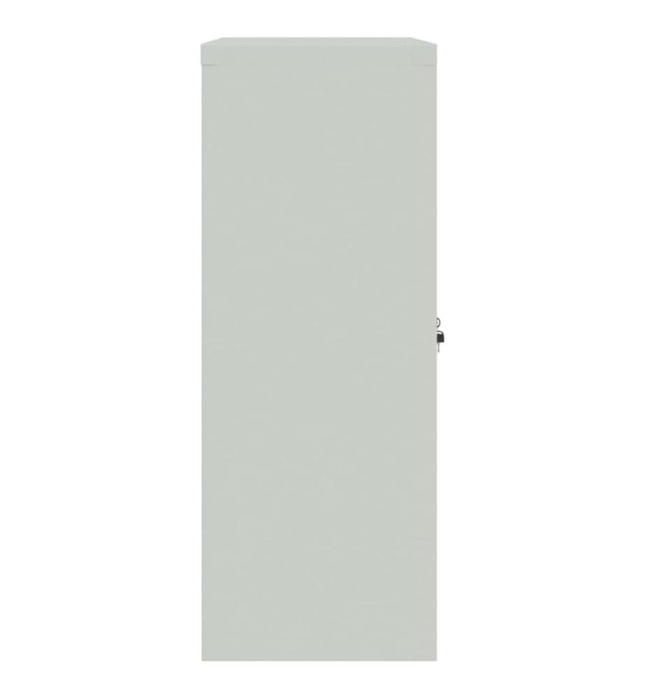 Aktenschrank Hellgrau 90x40x105 cm Stahl