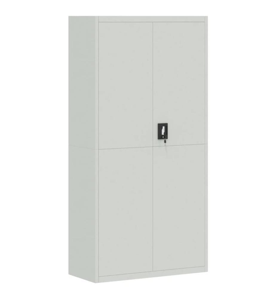 Aktenschrank Hellgrau 90x40x180 cm Stahl