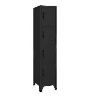 Armoire à casiers Noir 38x45x180 cm Acier