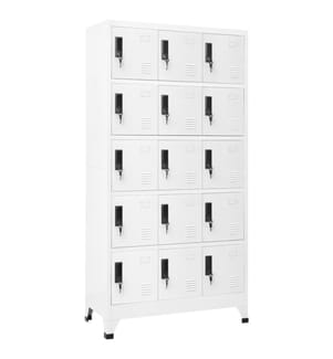 Schliessfachschrank Weiss 90x40x180 cm Stahl