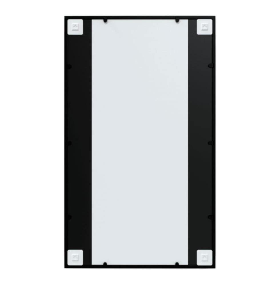 Wandspiegel Schwarz 100x60 cm Metall