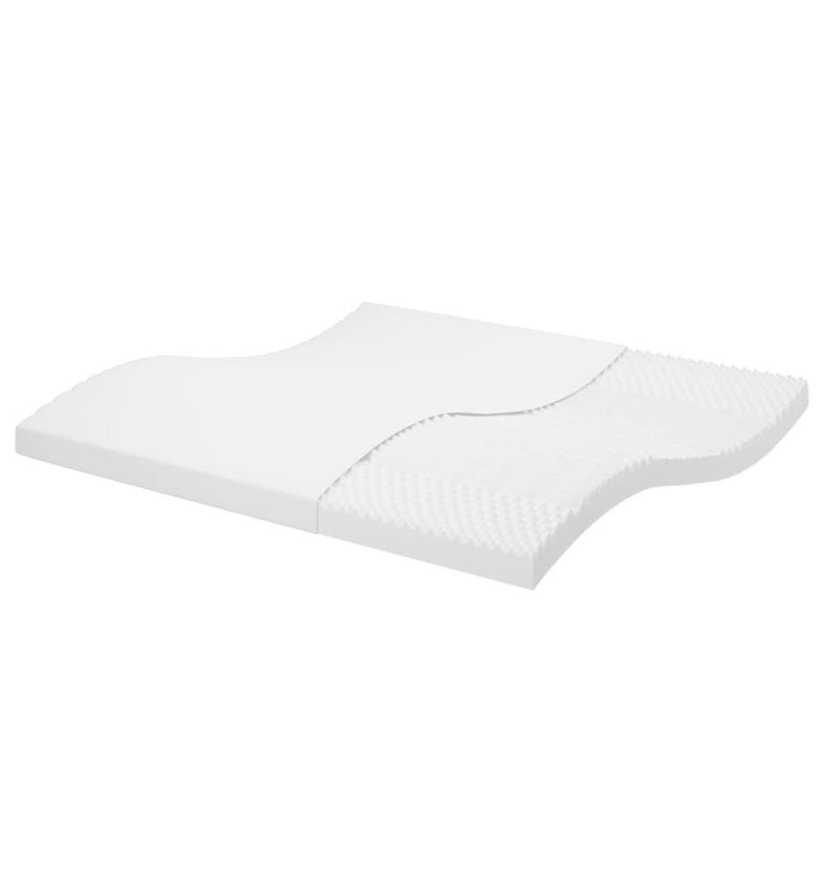 Schaumstoffmatratze Weiss 200x200 cm 7-Zonen Härtegrad 20 ILD