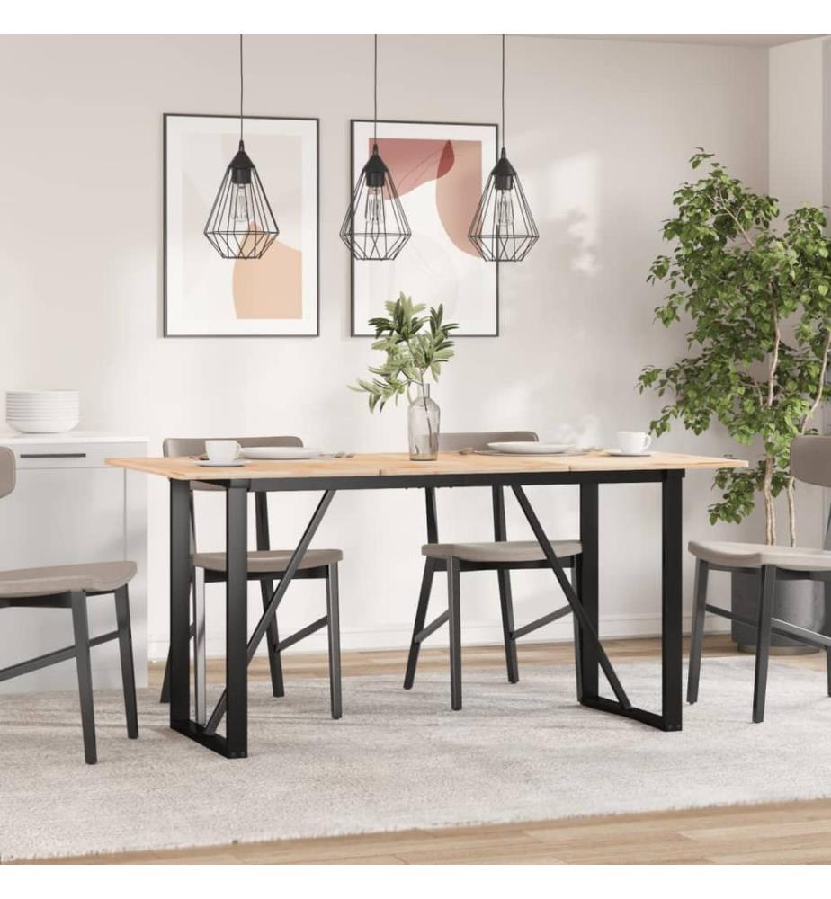 Esstisch-Gestell in O-Form 120x60x73 cm Stahl