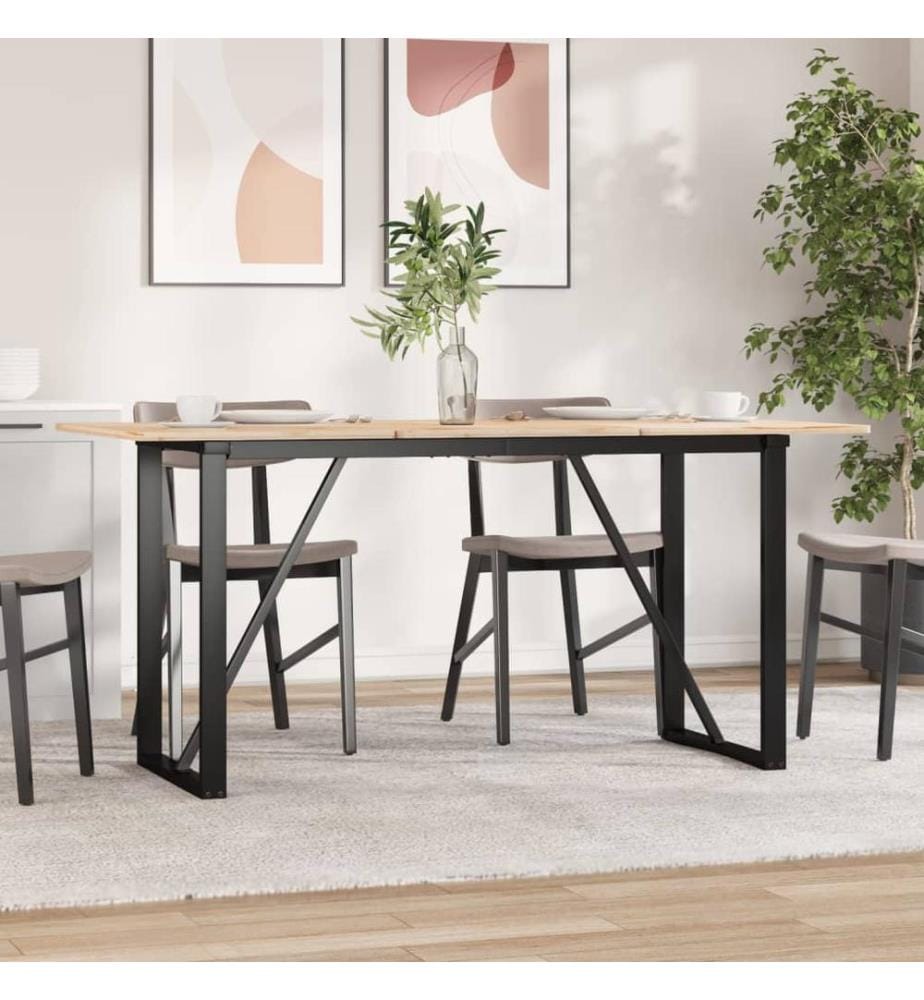 Esstisch-Gestell in O-Form 120x60x73 cm Stahl