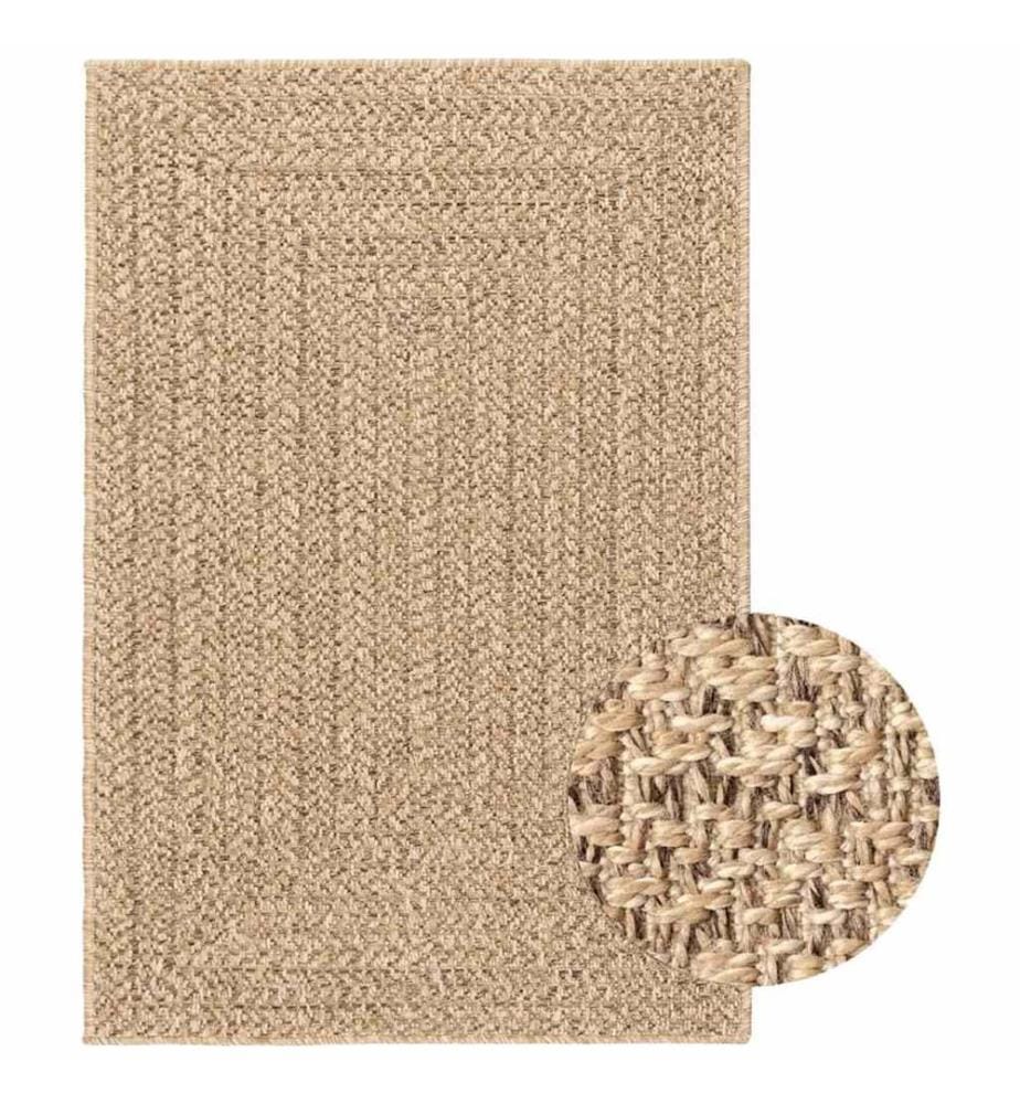 Tapis ZIZUR 140x200 cm aspect de jute intérieur et extérieur