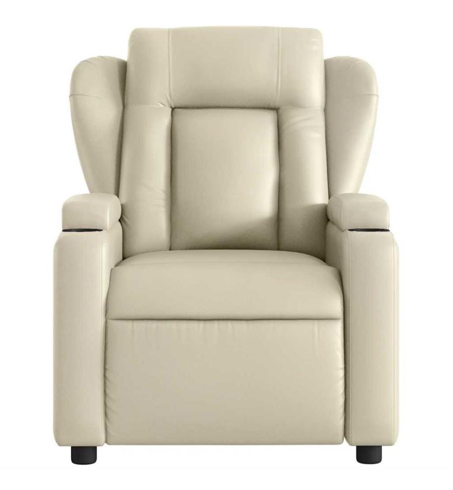 Massagesessel Creme Kunstleder