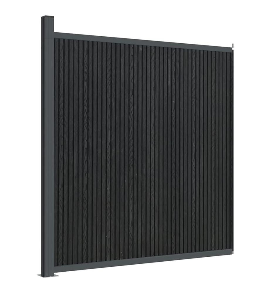 Zaunelement WPC Grau 173x186 cm