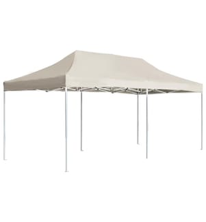 Profi-Partyzelt Faltbar Aluminium 6x3 m Creme