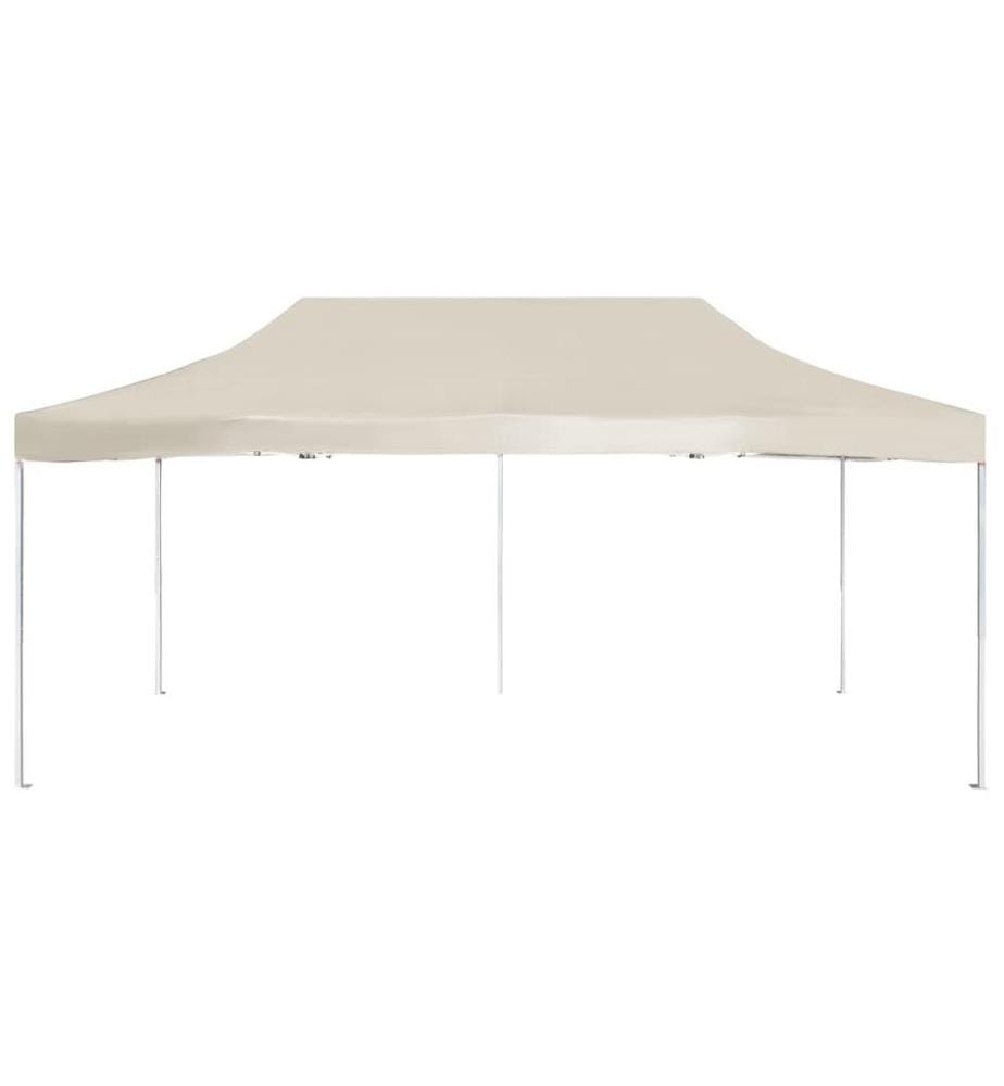 Profi-Partyzelt Faltbar Aluminium 6x3 m Creme
