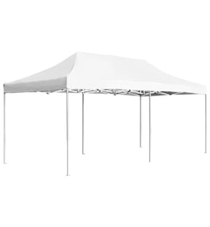 Profi-Partyzelt Faltbar Aluminium 6x3 m Weiss