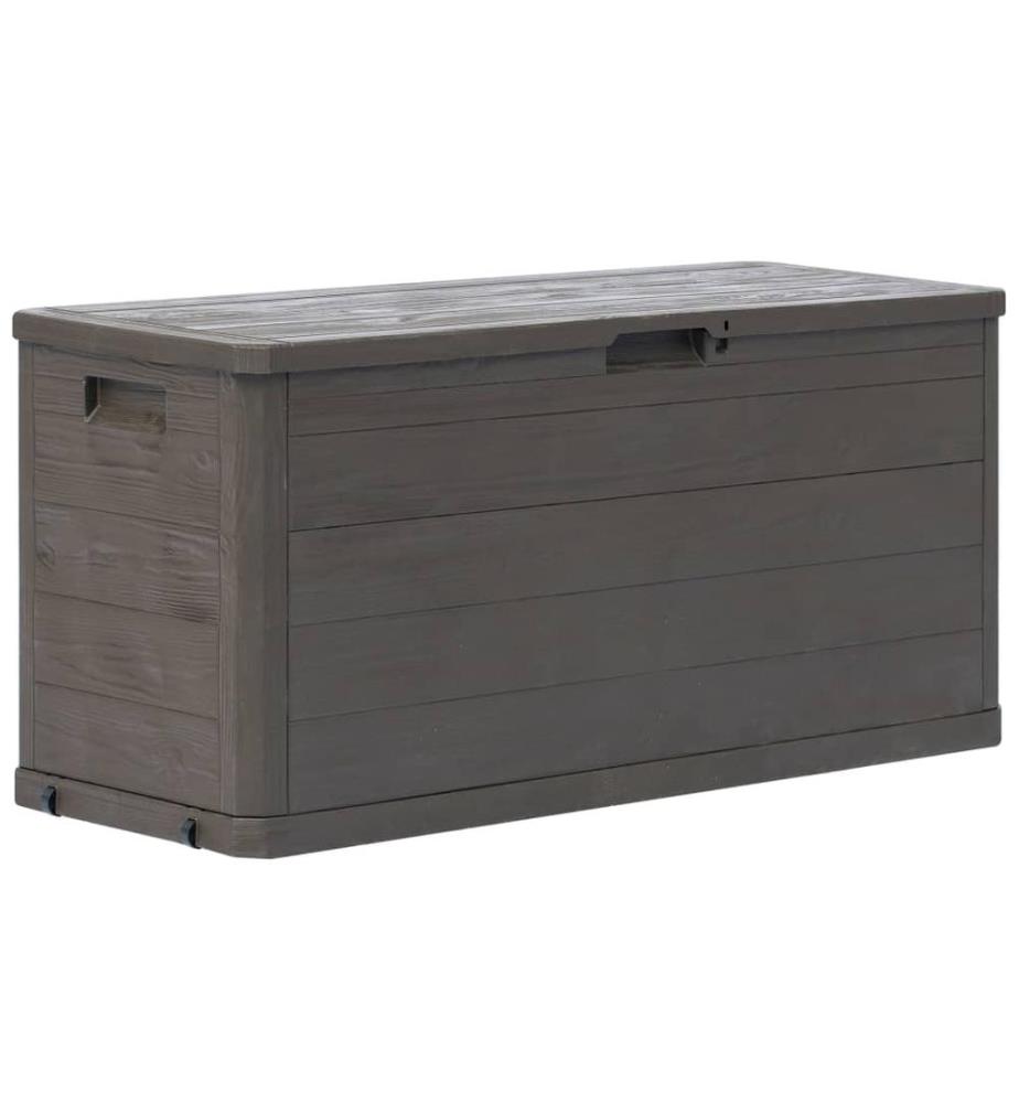 Boîte de rangement de jardin 280 L Marron