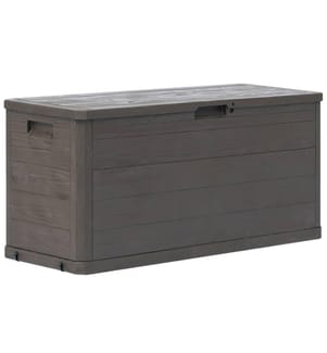Boîte de rangement de jardin 280 L Marron
