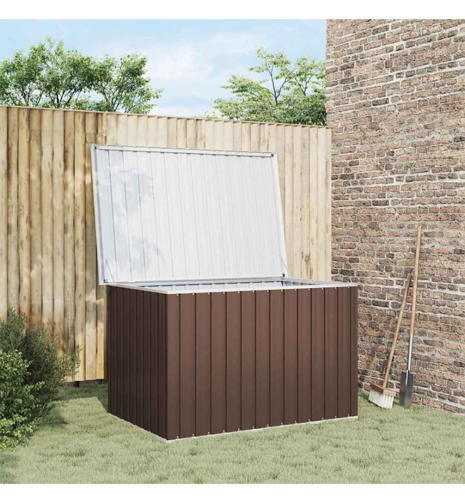 Boîte de rangement de jardin Marron 149x99x93 cm