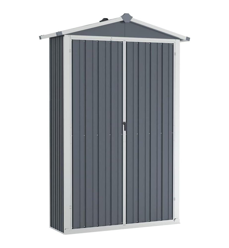 Abri de jardin Gris 116x45x175 cm Acier galvanisé