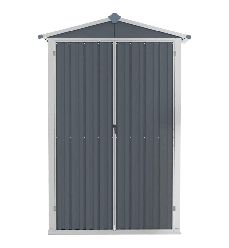 Abri de jardin Gris 116x45x175 cm Acier galvanisé