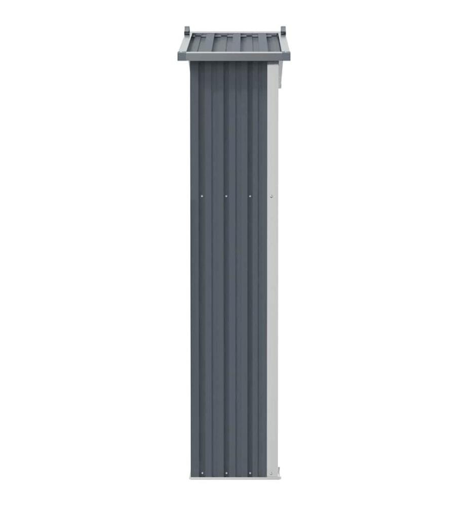 Abri de jardin Gris 116x45x175 cm Acier galvanisé