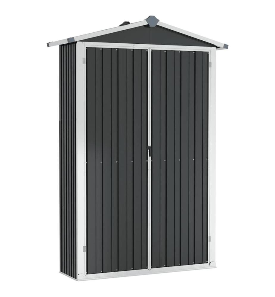 Abri de jardin Anthracite 116x45x175 cm Acier galvanisé