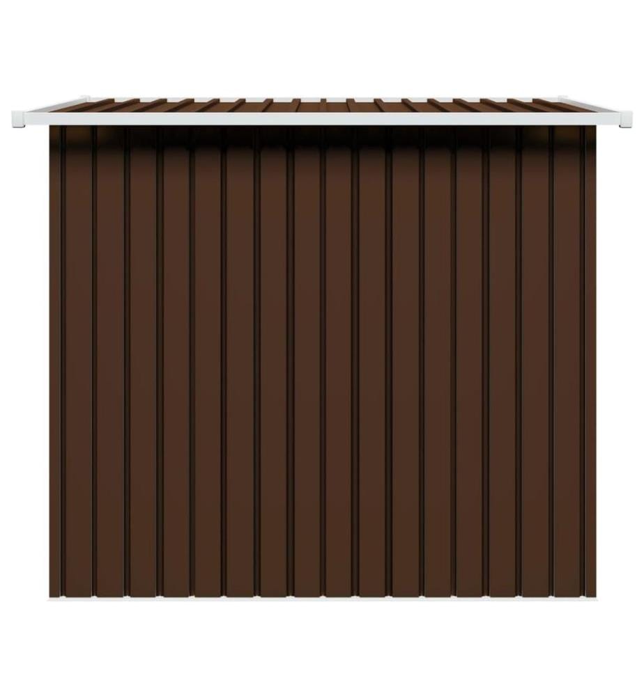 Geräteschuppen Braun 194x121x181 cm Stahl