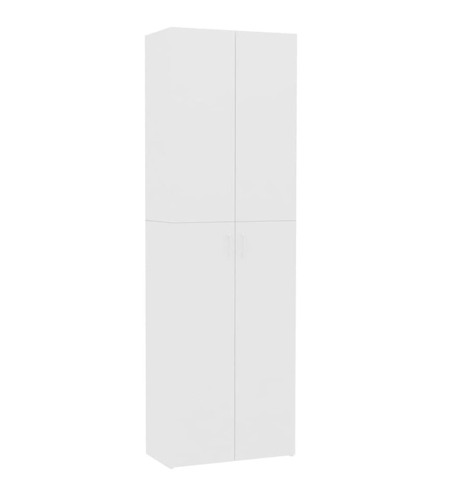 Armoire de bureau Blanc 60 x 32 x 190 cm Bois d'ingénierie