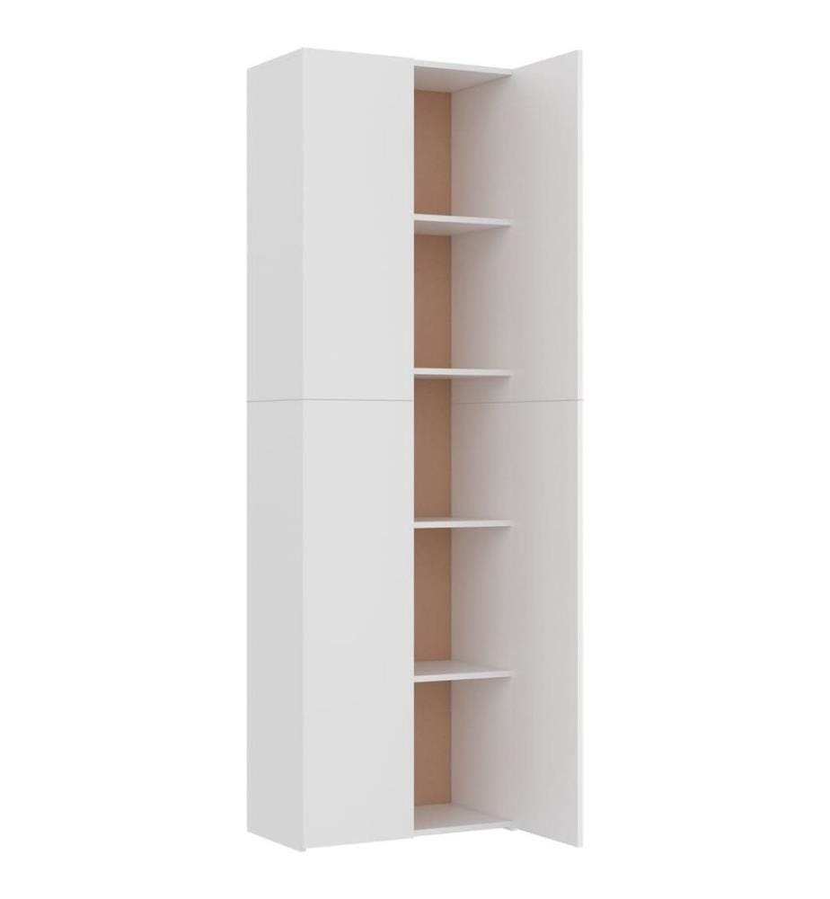 Armoire de bureau Blanc 60 x 32 x 190 cm Bois d'ingénierie