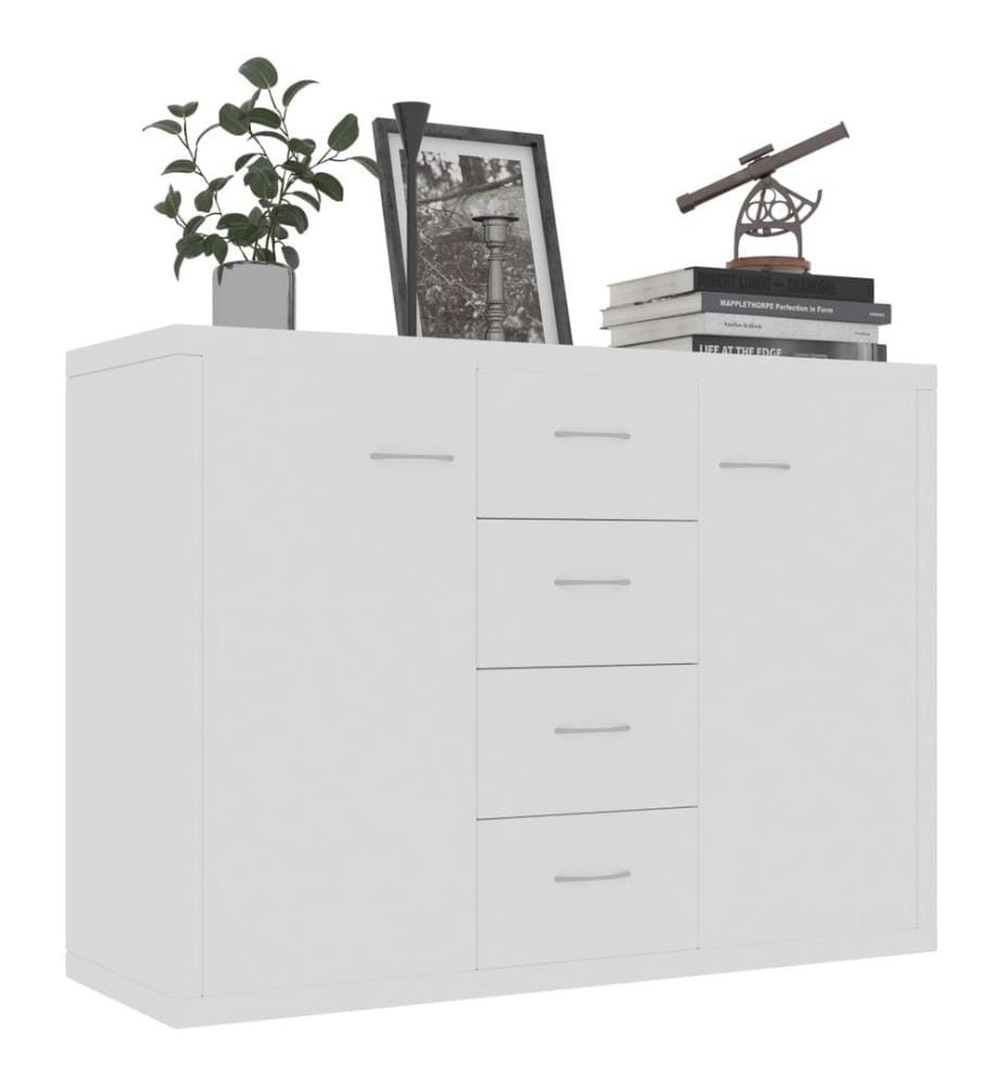 Sideboard Weiss 88x30x65 cm Holzwerkstoff