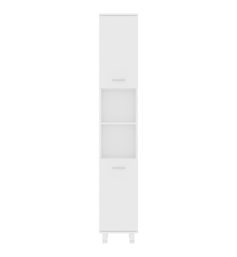 Badezimmerschrank Weiss 30x30x179 cm Holzwerkstoff