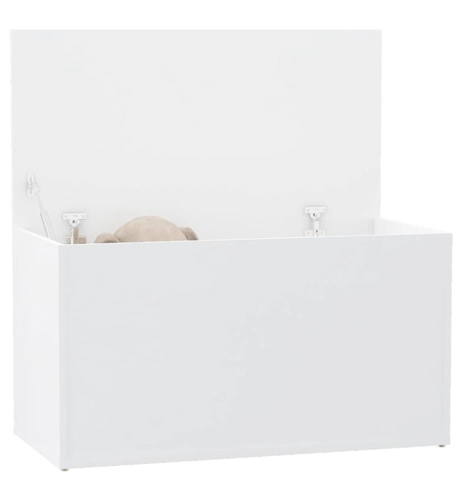 Aufbewahrungstruhe Weiss 84x42x46 cm Holzwerkstoff