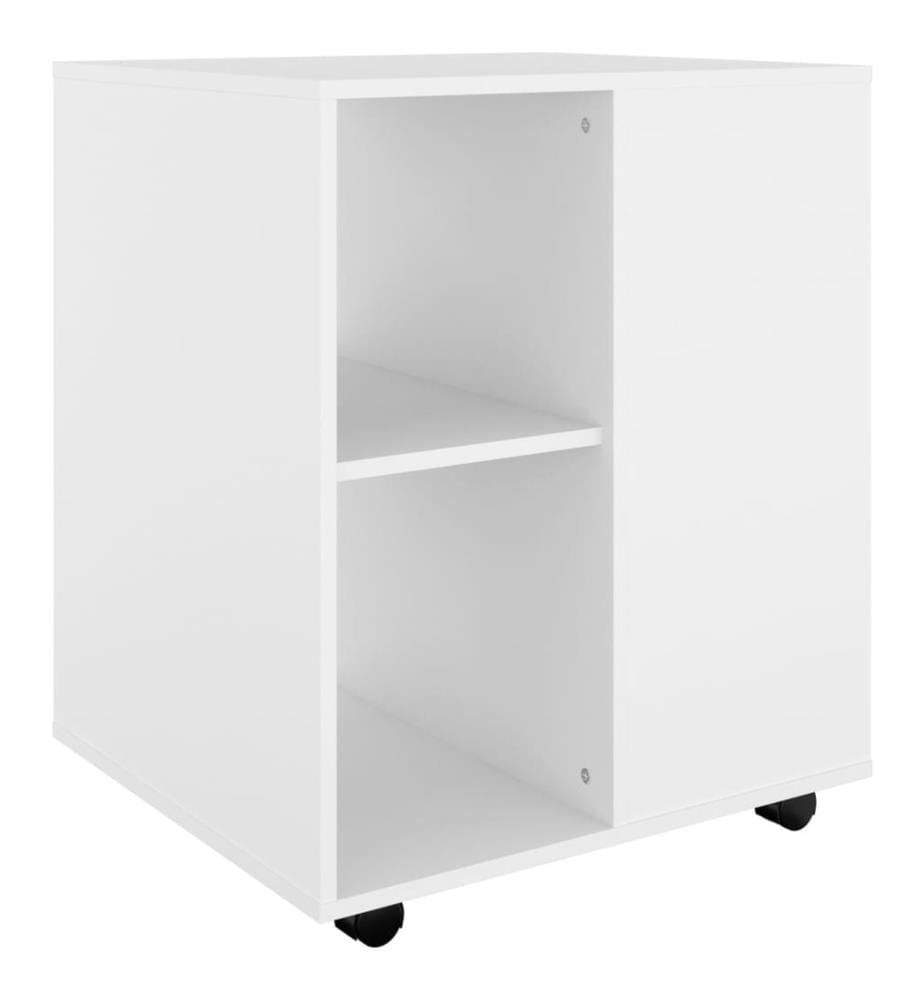 Rollschrank Weiss 60x53x72 cm Holzwerkstoff