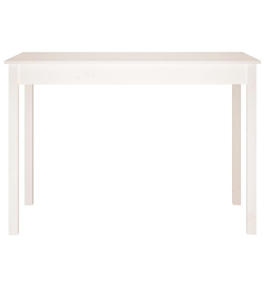 Esstisch Weiss 110x55x75 cm Massivholz Kiefer