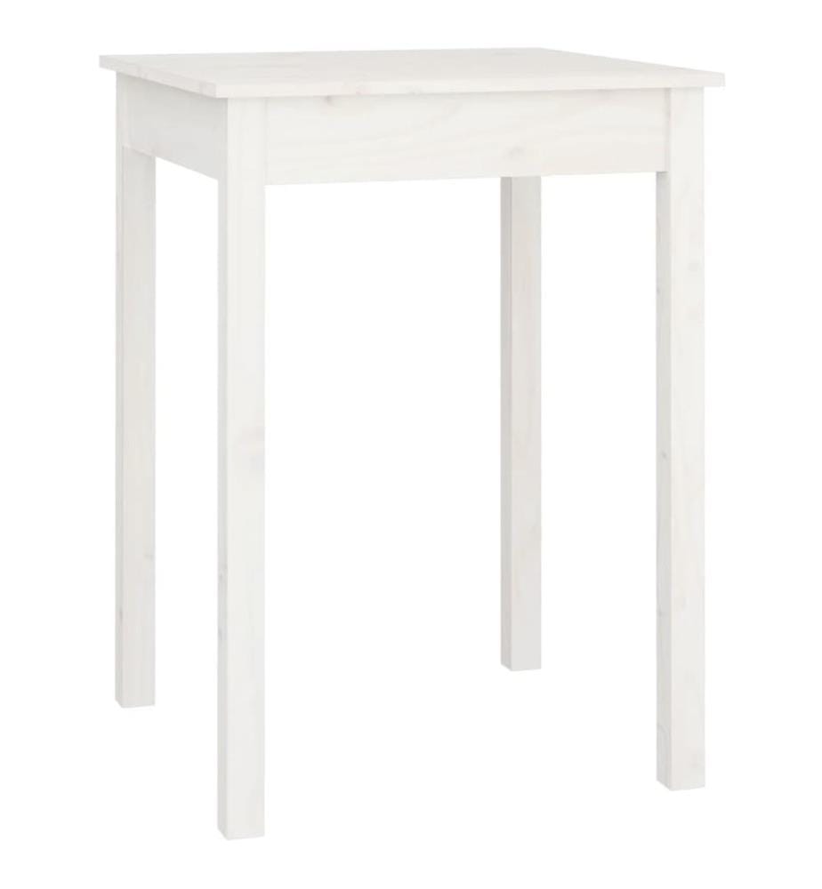Esstisch Weiss 55x55x75 cm Massivholz Kiefer