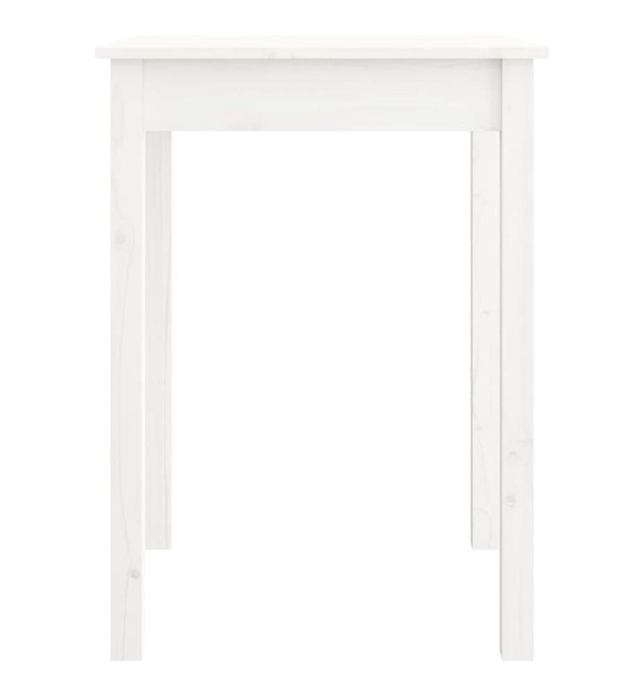 Esstisch Weiss 55x55x75 cm Massivholz Kiefer