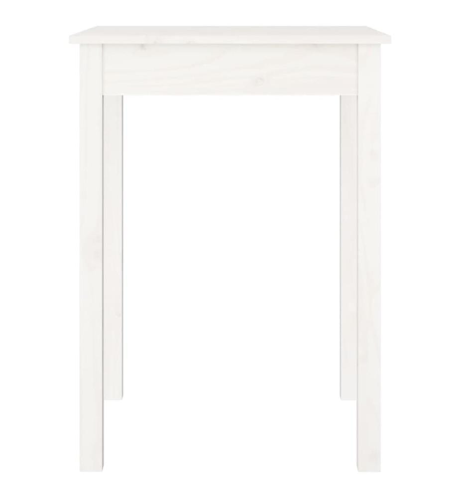 Esstisch Weiss 55x55x75 cm Massivholz Kiefer