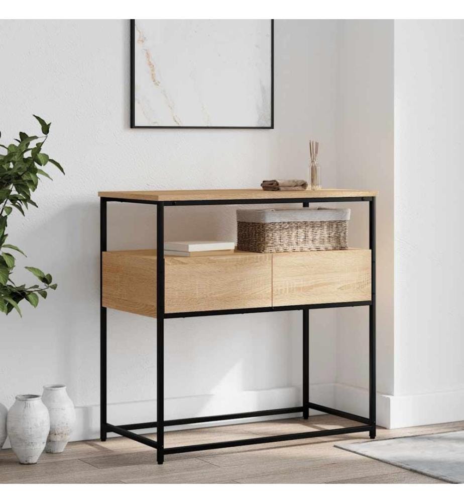 Konsolentisch Sonoma-Eiche 75x40x75 cm Holzwerkstoff