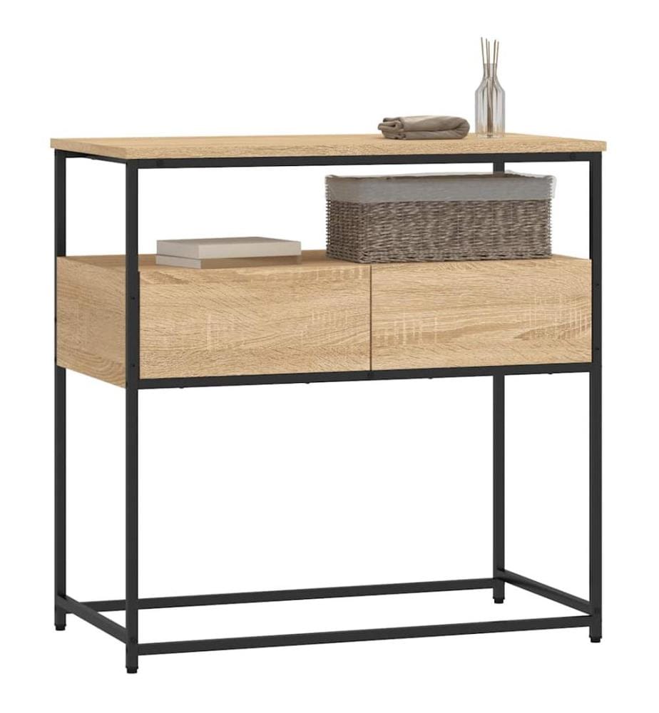Konsolentisch Sonoma-Eiche 75x40x75 cm Holzwerkstoff