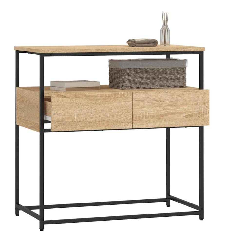 Konsolentisch Sonoma-Eiche 75x40x75 cm Holzwerkstoff